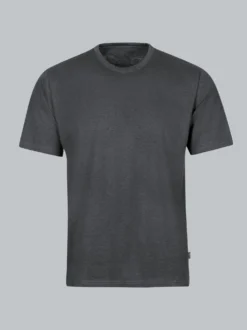 T-Shirt DELUXE Baumwolle Anthrazit-melange