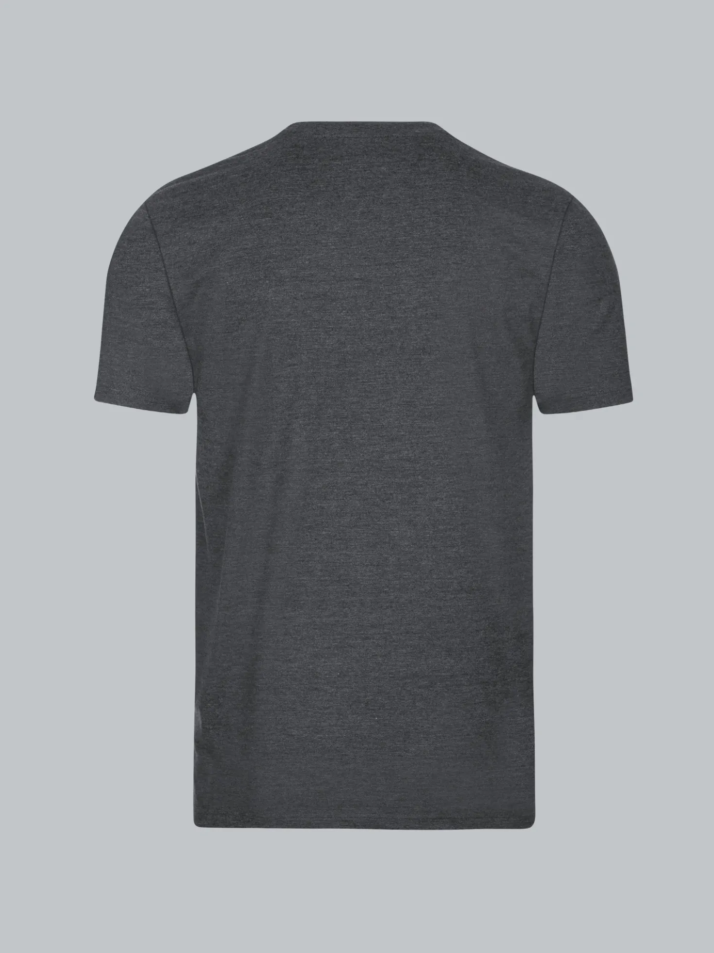 T-Shirt DELUXE Baumwolle Anthrazit-melange