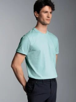 T-Shirt DELUXE Baumwolle Gletscher