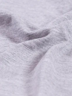 T-Shirt DELUXE Baumwolle Grau-melange