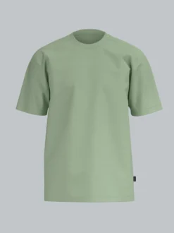 T-Shirt DELUXE Baumwolle Greentea-melange