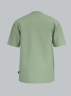 T-Shirt DELUXE Baumwolle Greentea-melange