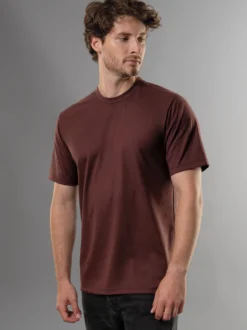 T-Shirt DELUXE Baumwolle Kastanie