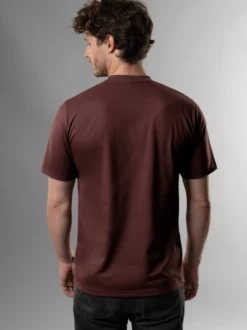 T-Shirt DELUXE Baumwolle Kastanie