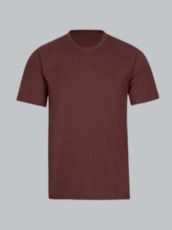 T-Shirt DELUXE Baumwolle Kastanie