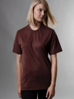 T-Shirt DELUXE Baumwolle Kastanie