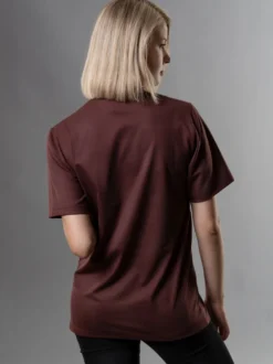 T-Shirt DELUXE Baumwolle Kastanie