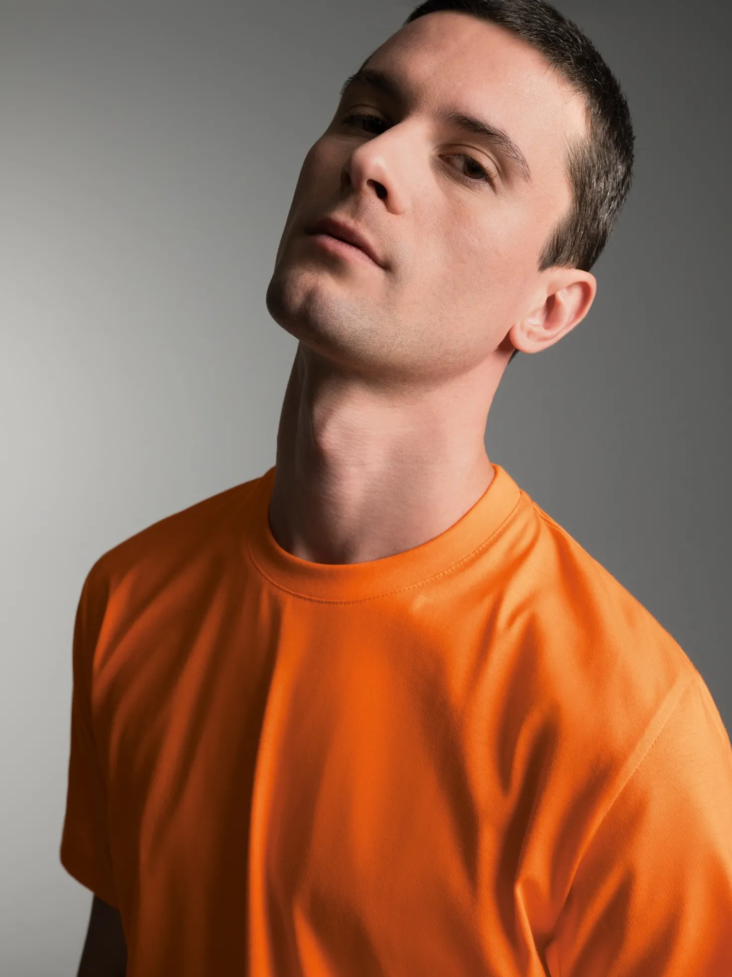 T-Shirt DELUXE Baumwolle Mandarine