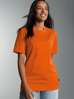 T-Shirt DELUXE Baumwolle Mandarine