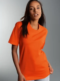 T-Shirt DELUXE Baumwolle Mandarine