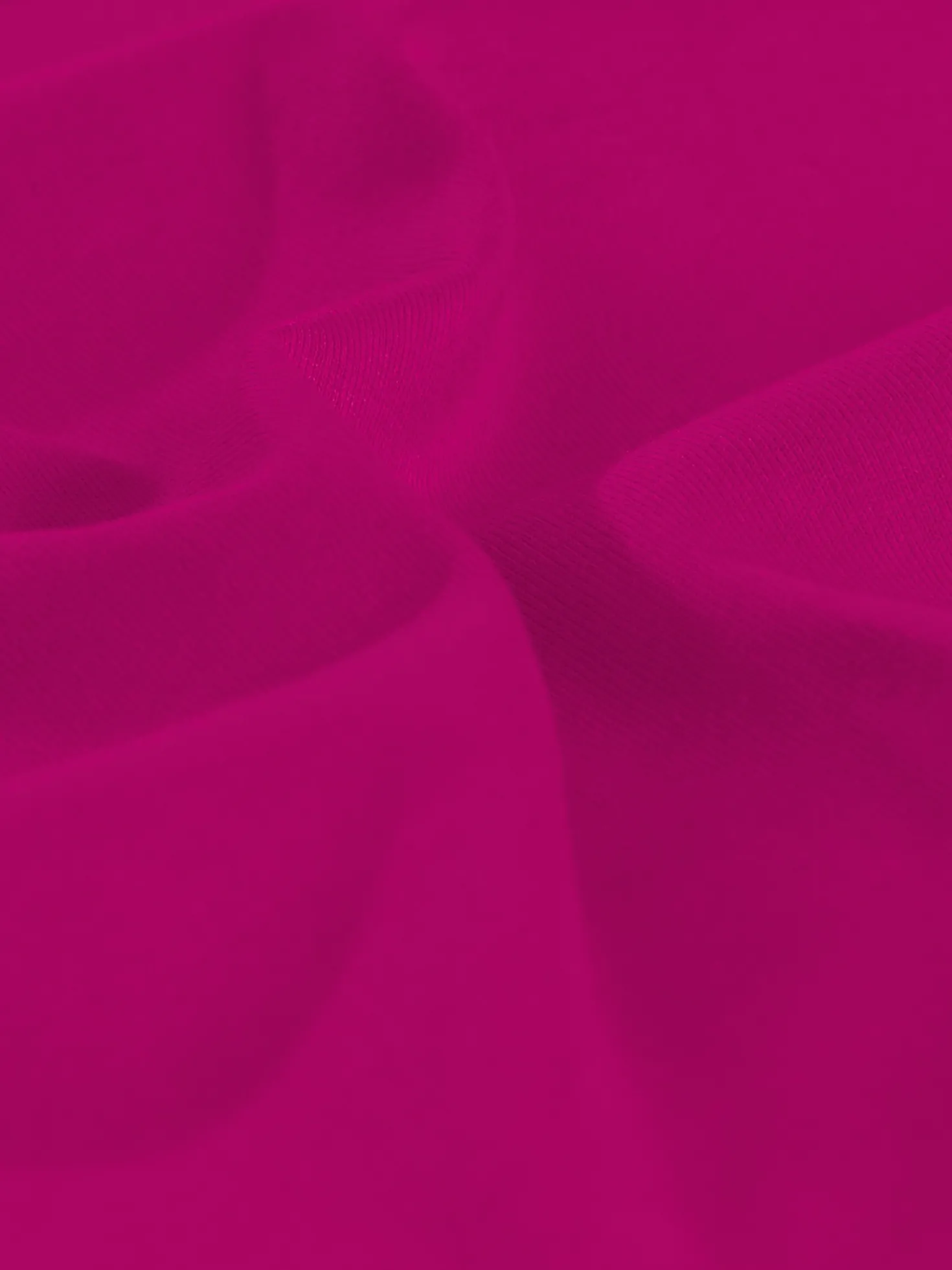 T-Shirt DELUXE Baumwolle mit Kristallsteinen Magenta
