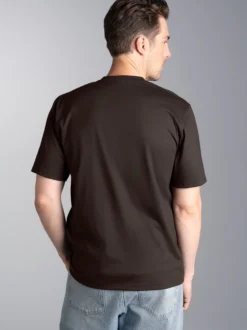 T-Shirt DELUXE Baumwolle Mocca