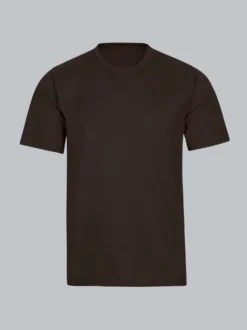 T-Shirt DELUXE Baumwolle Mocca