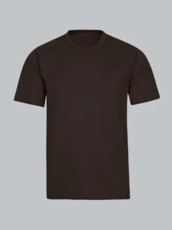 T-Shirt DELUXE Baumwolle Mocca