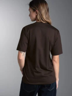 T-Shirt DELUXE Baumwolle Mocca
