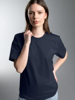 T-Shirt DELUXE Baumwolle Navy