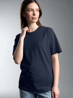T-Shirt DELUXE Baumwolle Navy