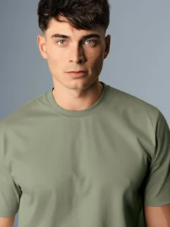 T-Shirt DELUXE Baumwolle Salbei