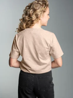 T-Shirt DELUXE Baumwolle Sand-melange