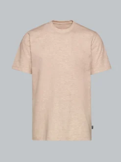 T-Shirt DELUXE Baumwolle Sand-melange