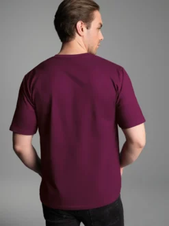 T-Shirt DELUXE Baumwolle Sangria