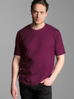 T-Shirt DELUXE Baumwolle Sangria