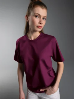 T-Shirt DELUXE Baumwolle Sangria