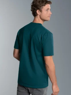 T-Shirt DELUXE Baumwolle Saphir
