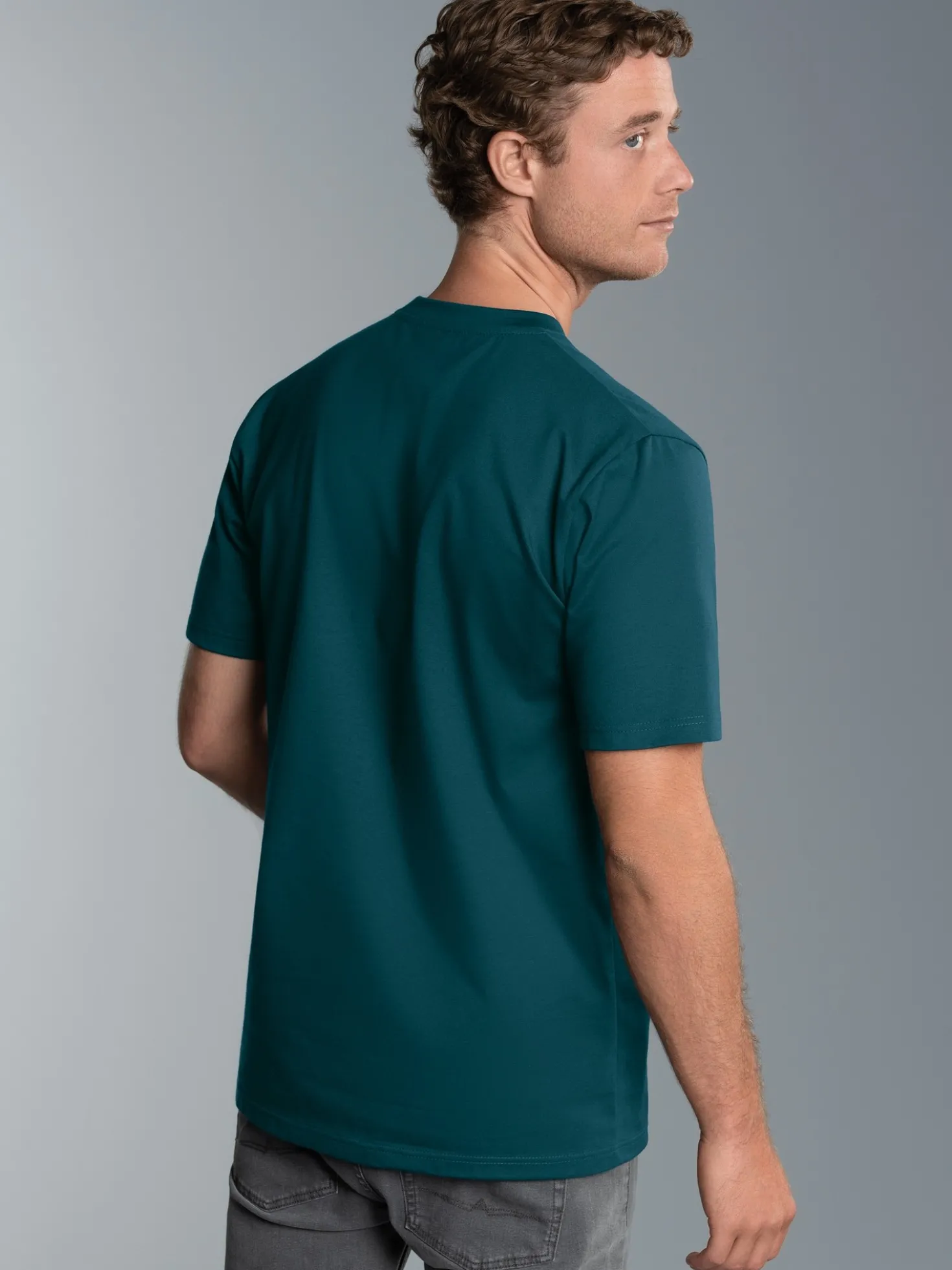 T-Shirt DELUXE Baumwolle Saphir