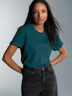 T-Shirt DELUXE Baumwolle Saphir