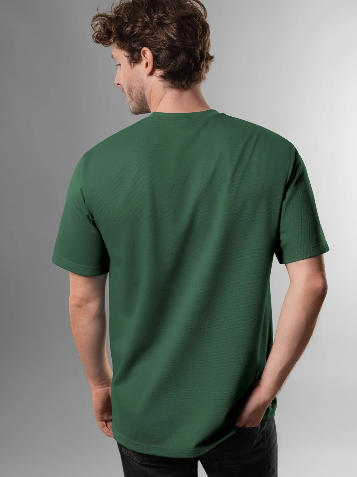 T-Shirt in Piqué-Qualität Efeu