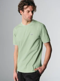 T-Shirt in Piqué-Qualität Green tea