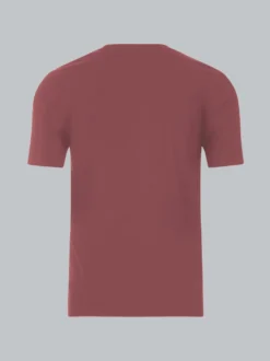 T-Shirt in Piqué-Qualität Mahagoni