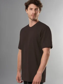 T-Shirt in Piqué-Qualität Mocca