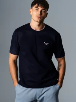 T-Shirt in Piqué-Qualität Navy