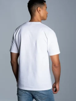 T-Shirt in Piqué-Qualität Weiss
