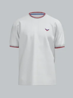 T-Shirt in Piqué-Qualität Weiss