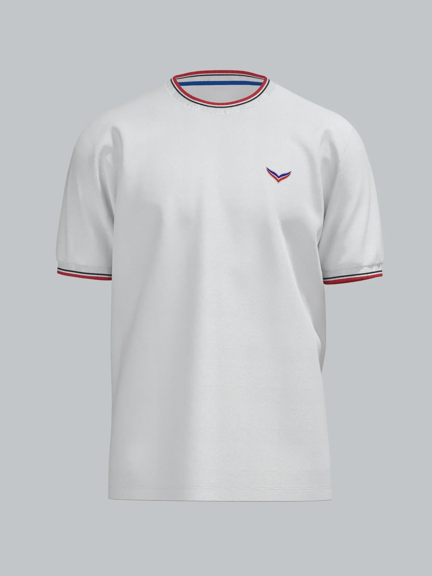 T-Shirt in Piqué-Qualität Weiss