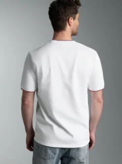 T-Shirt in Piqué-Qualität Weiss