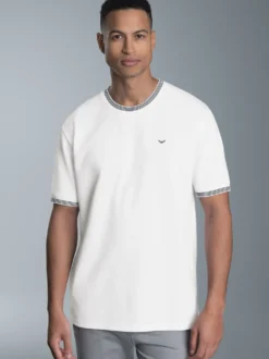 T-Shirt in Piqué-Qualität Weiss