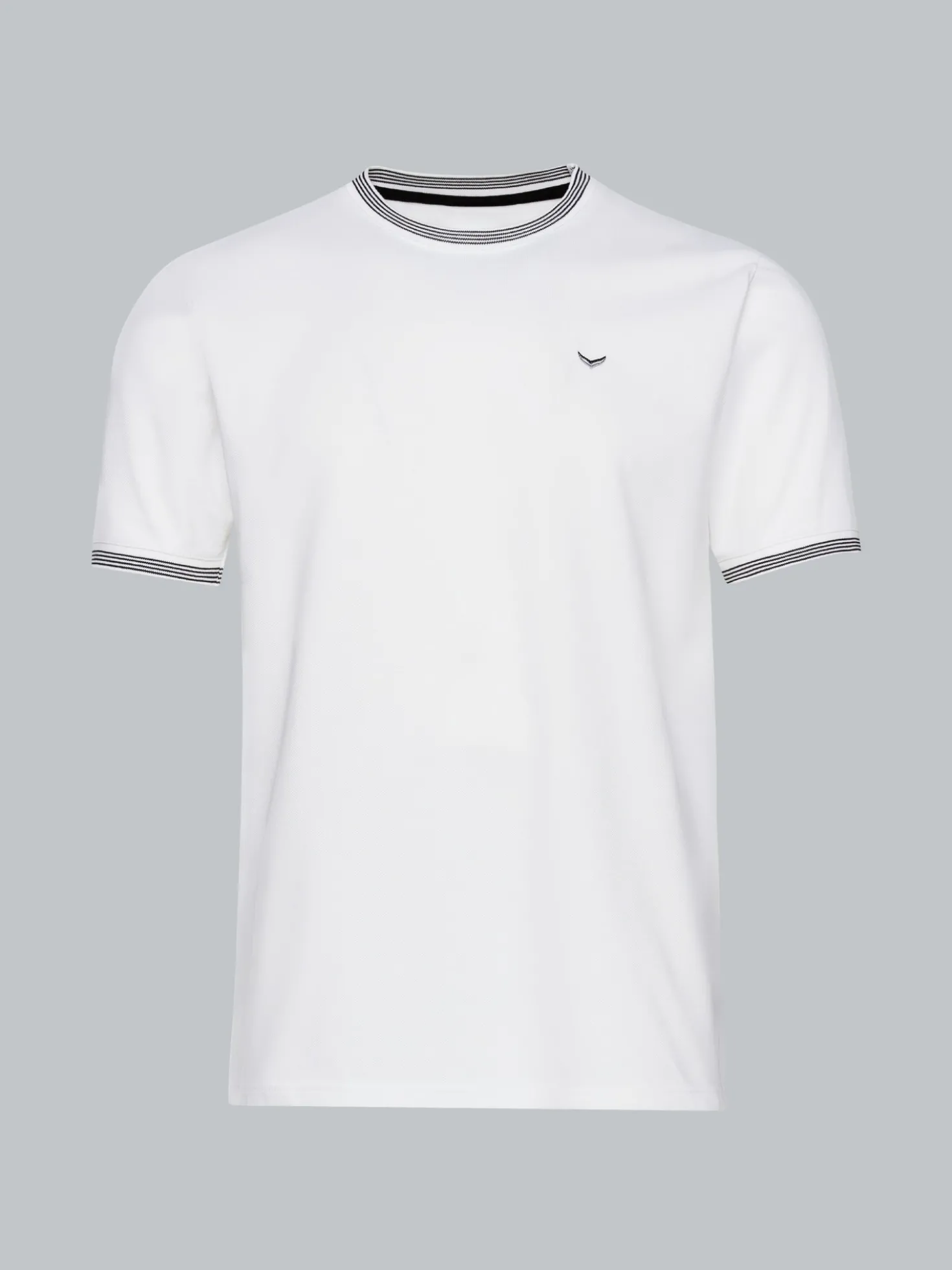 T-Shirt in Piqué-Qualität Weiss