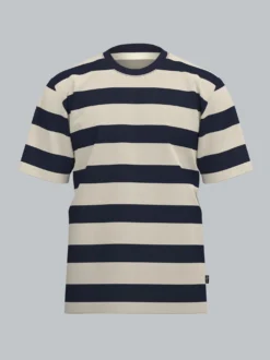 T-Shirt in Ringelmuster Navy