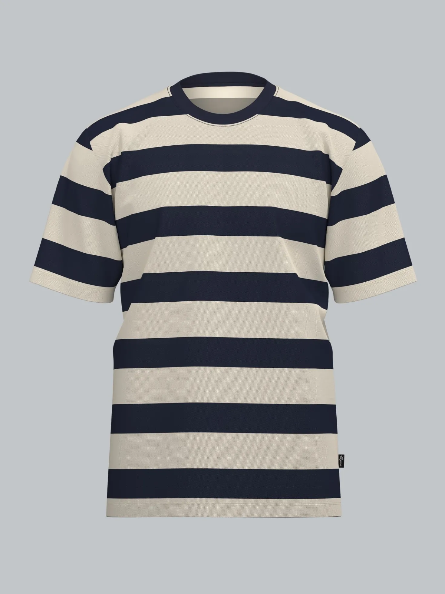T-Shirt in Ringelmuster Navy