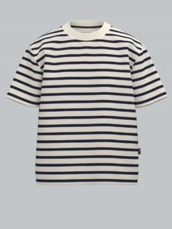 T-Shirt in Ringeloptik Natur