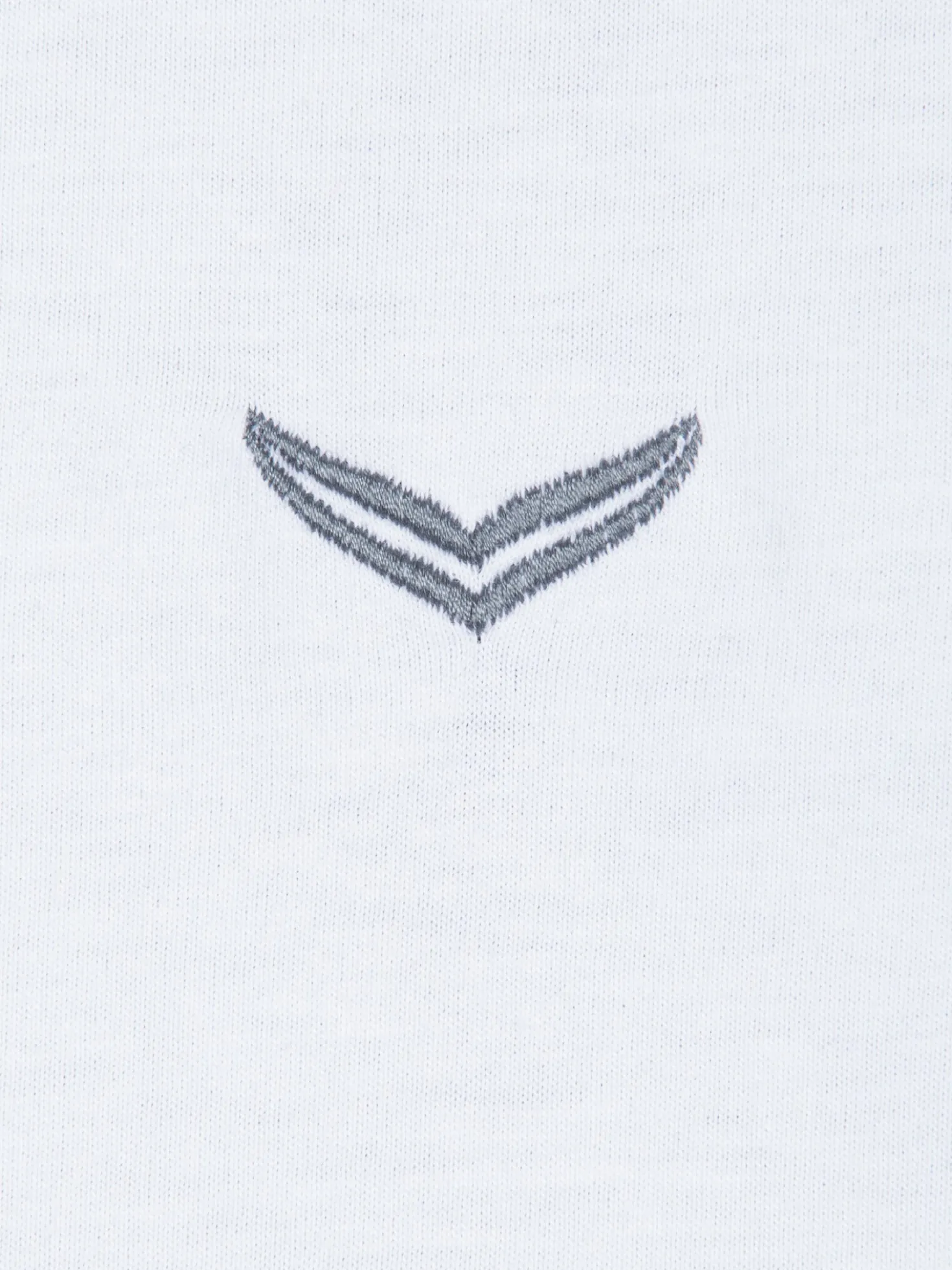 T-Shirt Knopfleiste aus Biobaumwolle Weiss-C2C
