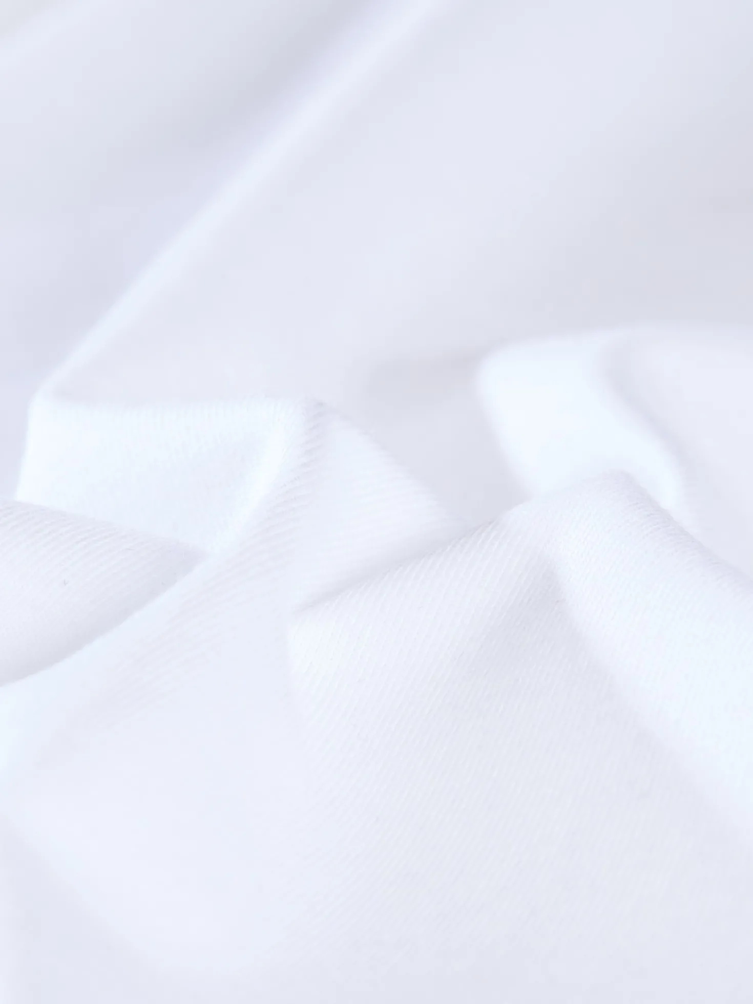 T-Shirt Knopfleiste aus Biobaumwolle Weiss-C2C