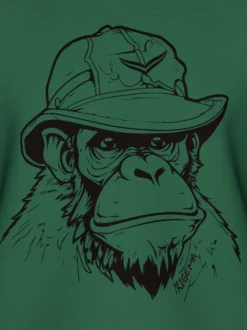 T-Shirt mit Affen-Printmotiv Efeu