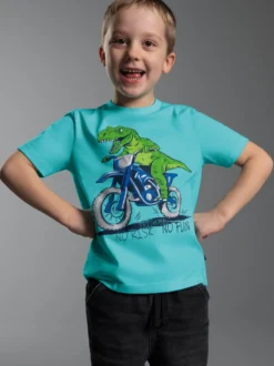 T-Shirt mit Dino Motiv 
