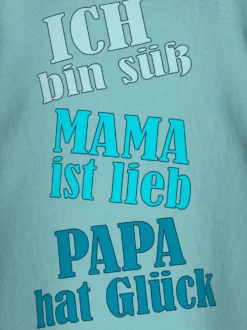 T-Shirt mit frechem Spruch-Print Gletscher