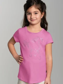 T-Shirt mit glitzerndem Pferde-Printmotiv Candy